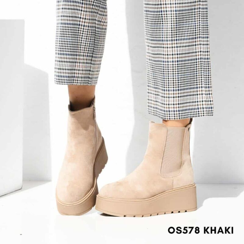 BOOTS for woman OS578 KHAKI