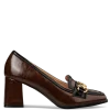 ENVIE 22343 MID HEELED LOAFERS BROWN