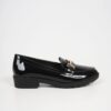 Women loafers 5302 black loustrini