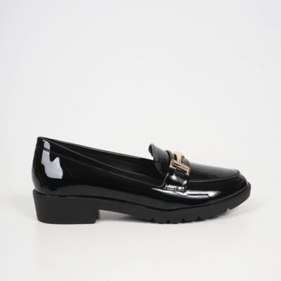 Women loafers 5302 black loustrini