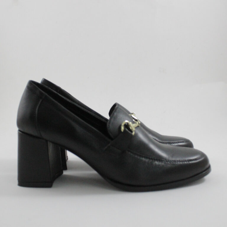 Catwalk leather loafers 26306 BLACK