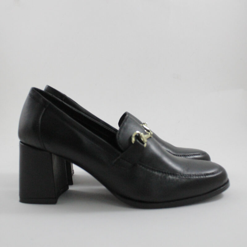 Catwalk leather loafers 26306 BLACK