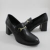 Catwalk leather loafers 26306 BLACK