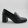 Catwalk leather loafers 26306 BLACK