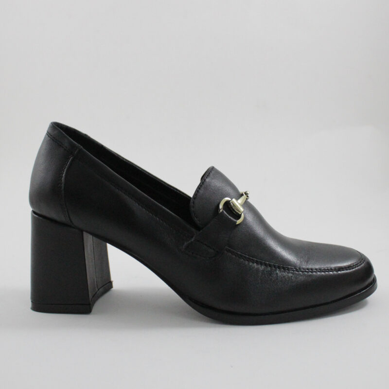 Catwalk leather loafers 26306 BLACK