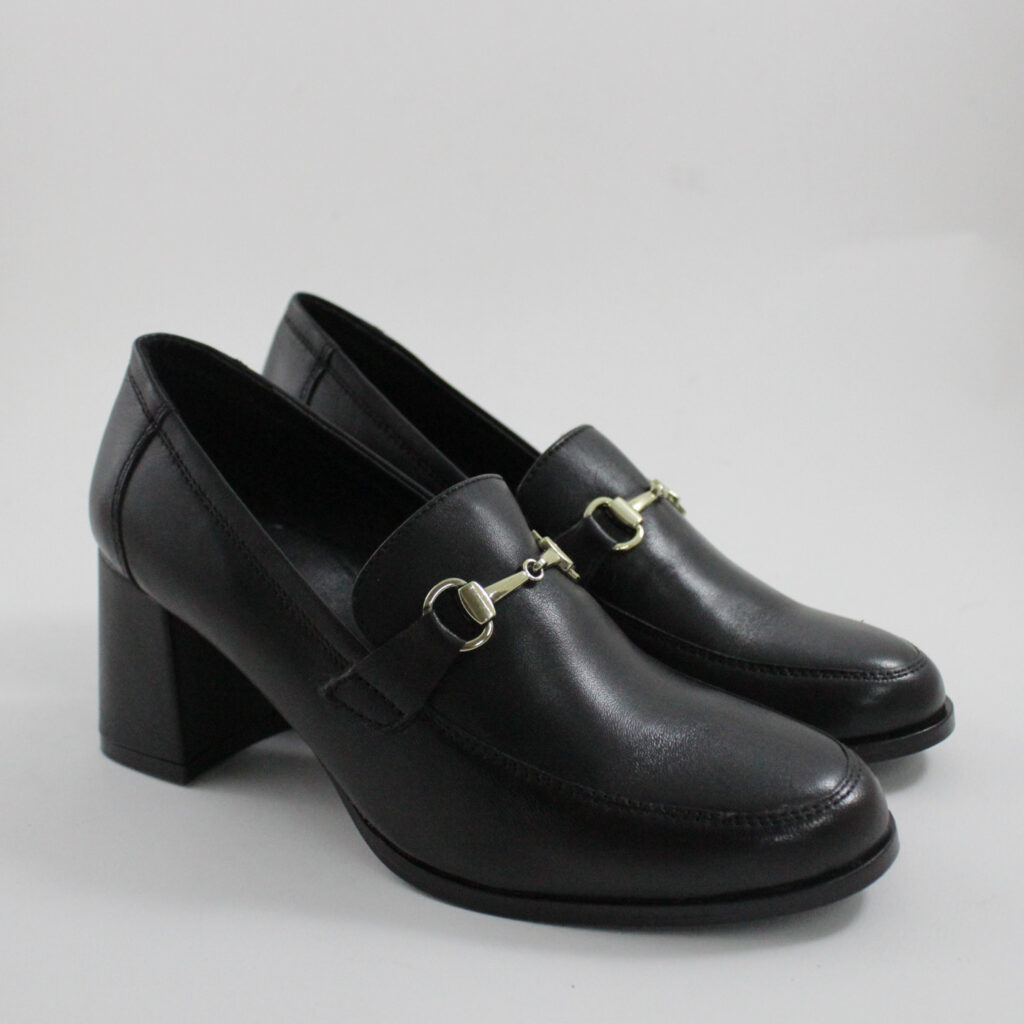 Catwalk leather loafers 26306 BLACK