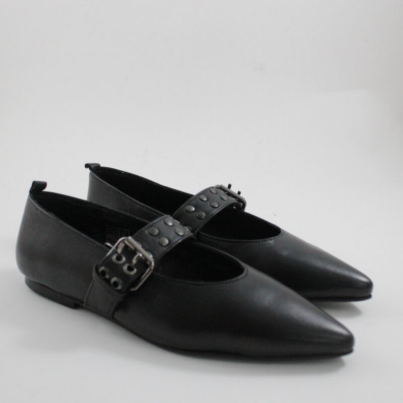 Catwalk leather ballerinas black 26303
