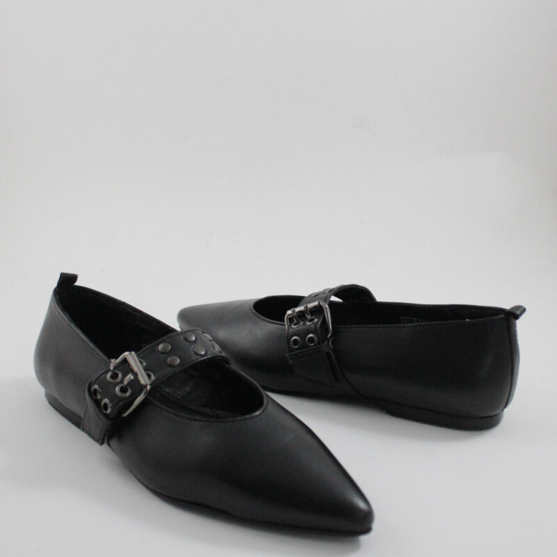 Catwalk leather ballerinas black 26303