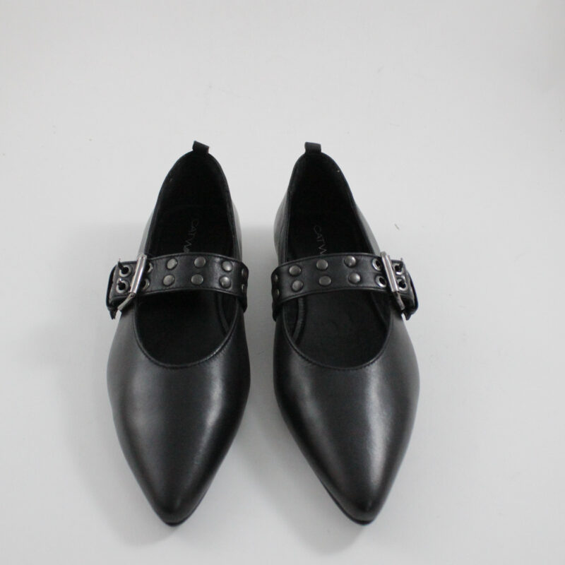 Catwalk leather ballerinas black 26303