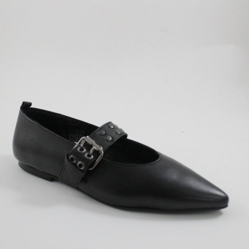 Catwalk leather ballerinas black 26303