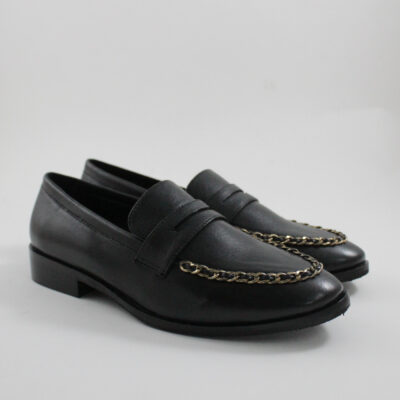 Catwalk leather loafers 25938 black