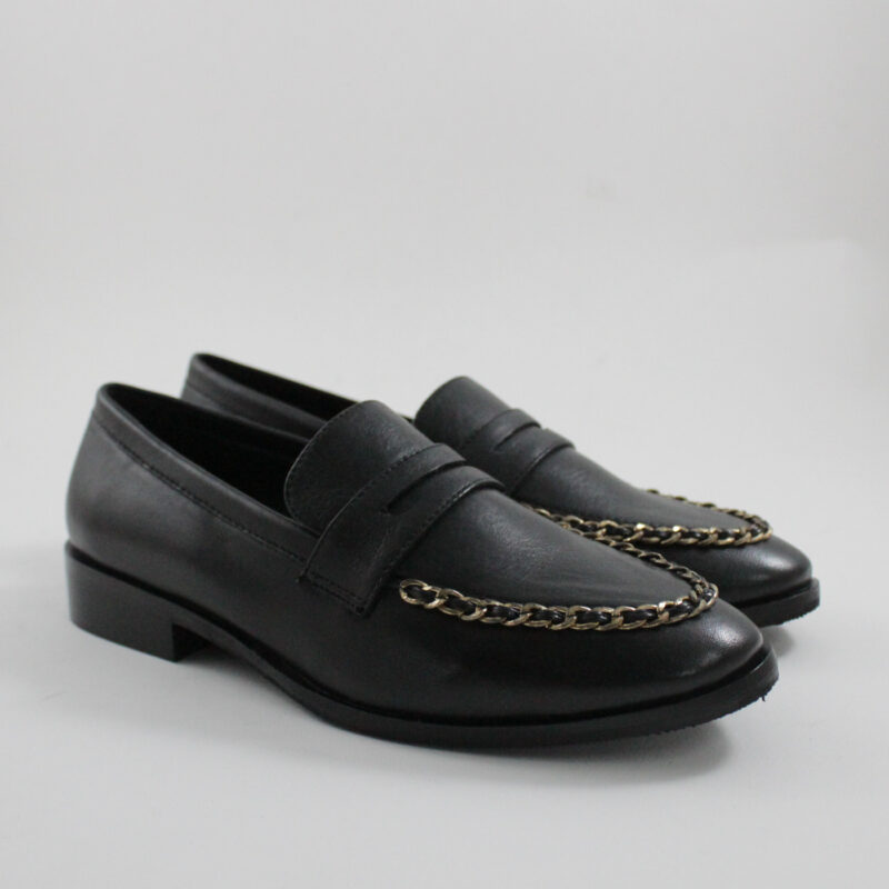 Catwalk leather loafers 25938 black