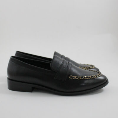 Catwalk leather loafers 25938 black