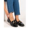 Women loafers 5302 black loustrini