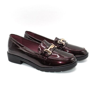 Women loafers 5302 black mat (Αντιγραφή)