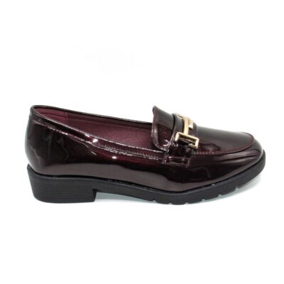 Women loafers 5302 black mat (Αντιγραφή)