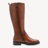Tamaris leather boots 25522 cognac