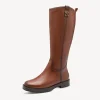 Tamaris leather boots 25522 cognac