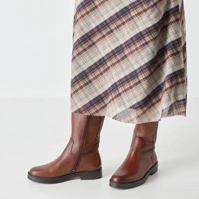 Tamaris leather boots 25522 cognac