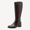 Tamaris leather boots 25529 mahogany