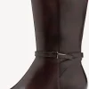 Tamaris leather boots 25529 mahogany