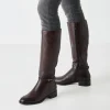 Tamaris leather boots 25529 mahogany