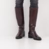 Tamaris leather boots 25529 mahogany
