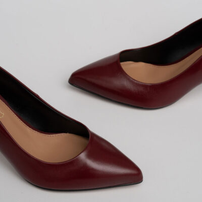 Women leather pumps Toutounis 170624 bordo