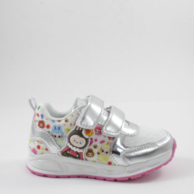 MID sneakers φωτάκια b2502 silver