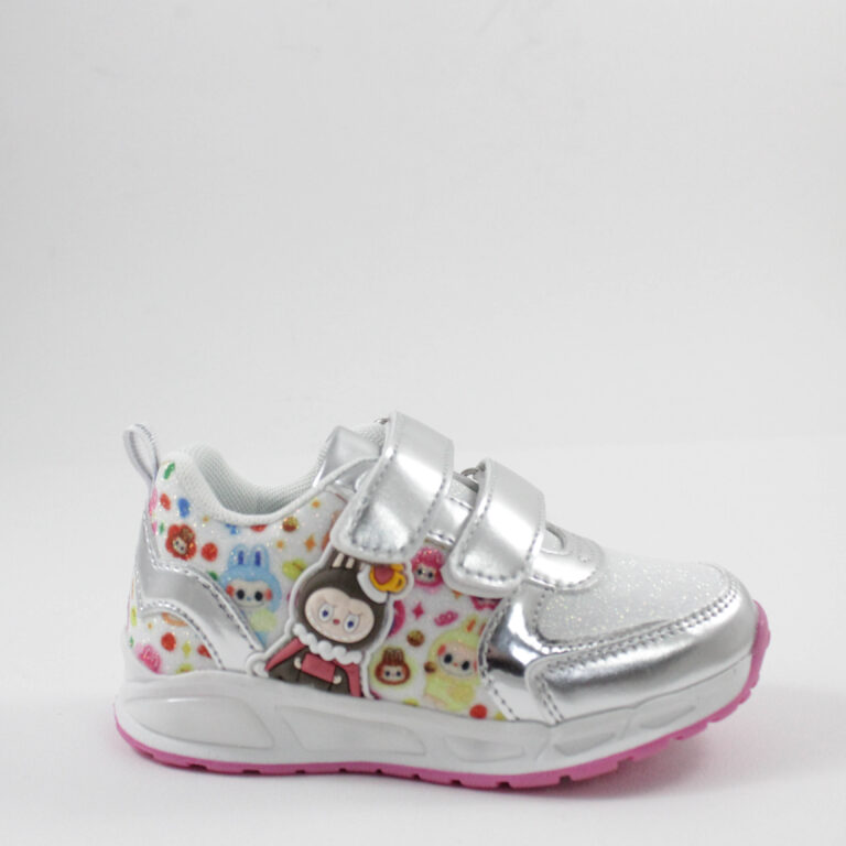 MID sneakers φωτάκια b2502 silver