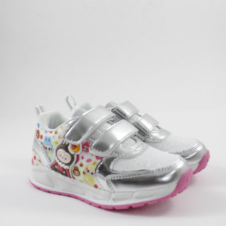 MID sneakers φωτάκια b2502 silver