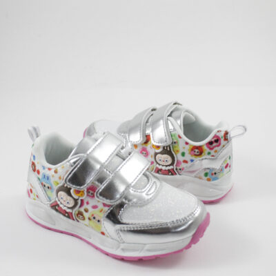 MID sneakers φωτάκια b2502 silver