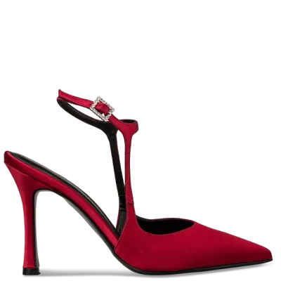 Envie 22101 slingback pumps red