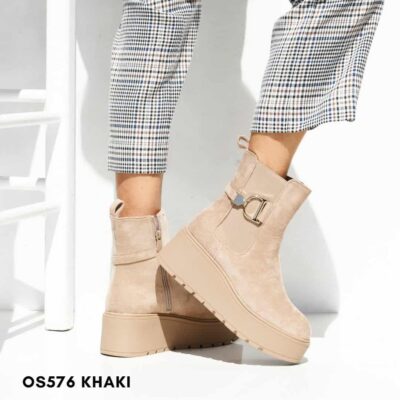 BOOTS for woman OS576 KHAKI