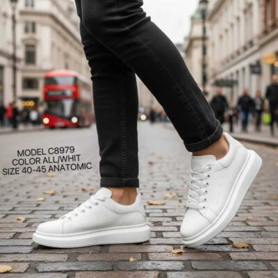Men sneakers C8979 WHITE
