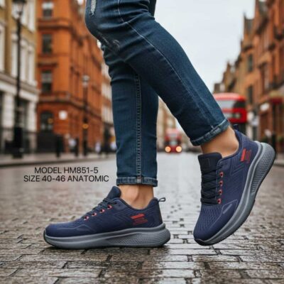 Men sneakers 23076 black