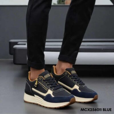 Men sneakers 256011 GREY