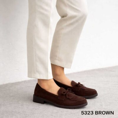 Women leather moccassins 5323 black (Αντιγραφή)