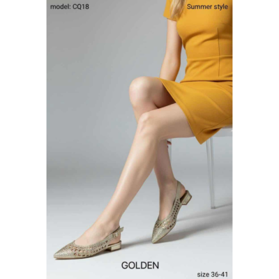 Flat mules CQ18 GOLD