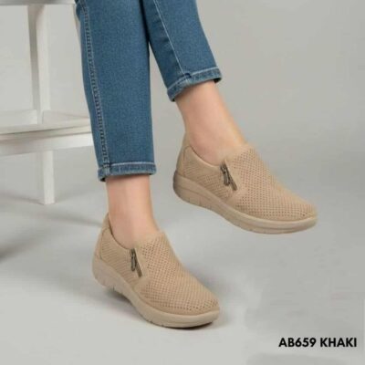 Women mocassins AB659 black