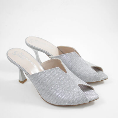 Beatris mules 3412 silver