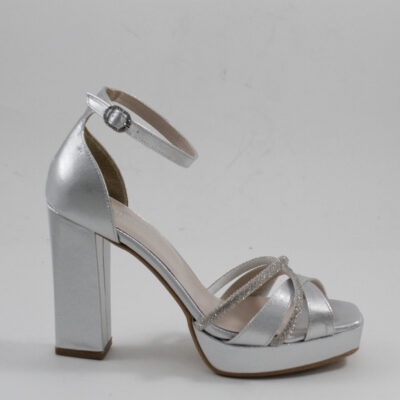 Platform heels beatris 4095 silver