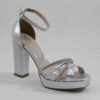 Platform heels beatris 4095 silver
