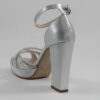 Platform heels beatris 4095 silver