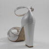 Platform heels beatris 4095 white perla