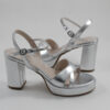 Platform heels beatris 6736 silver