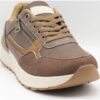 Men sneakers 256011 brown