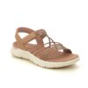 Flat sandals 141473 tan