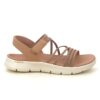 Flat sandals 141473 tan