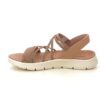 Flat sandals 141473 tan